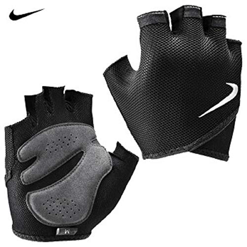 NIKE 9092/59 Gym Essential Fitnes Guantes para Mujer, 9092/59 Gym Essential Fitnes, Mujer, Color 010 Negro/Blanco, tamaño M