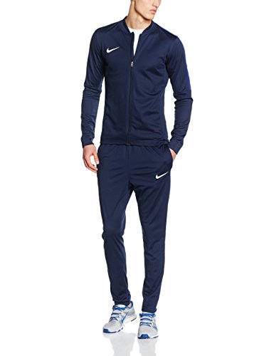 Nike Academy16 Knt Tracksuit 2, Chándal Para Hombre, Negro / Azul / Blanco (Obsidian/Obsidian/Deep Royal Blue/White), L