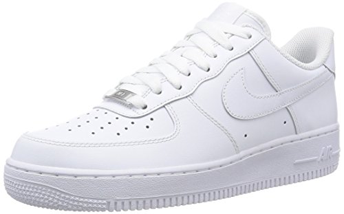 Nike Air Force 1 '07, Zapatillas de Deporte Unisex Adulto, Blanco White White, 42 EU