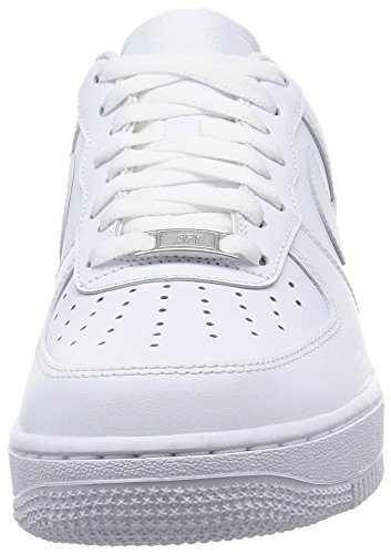 Nike Air Force 1 '07, Zapatillas de Deporte Unisex Adulto, Blanco (White/White), 44 1/2 EU