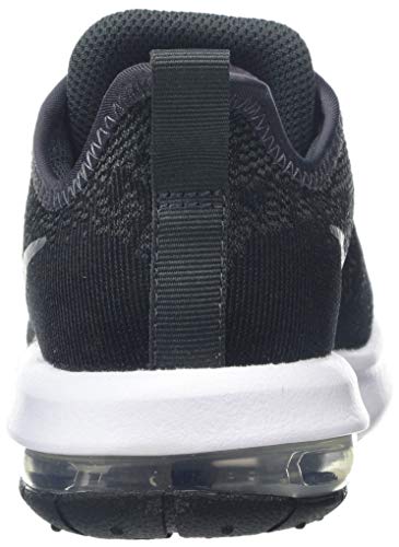 Nike Air MAX Sequent 4 (GS), Zapatillas para Mujer, Negro (Black/Metallic Silver/Anthracite/White 001), 38 EU
