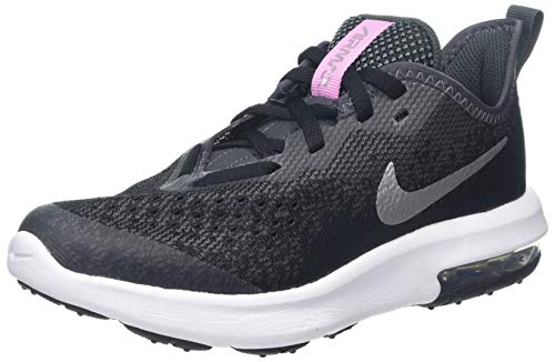 Nike Air MAX Sequent 4 (GS), Zapatillas para Mujer, Negro (Black/Metallic Silver/Anthracite/White 001), 38 EU