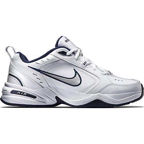 Nike Air Monarch IV, Zapatillas de Gimnasia para Hombre, Blanco (White/Metallic Silver/Midnight Navy 102), 42 EU