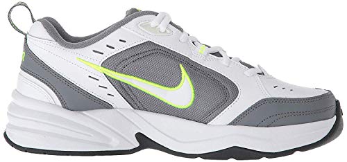 Nike Air Monarch IV, Zapatillas de Gimnasia para Hombre, Blanco (White/White/Cool Grey/Volt/Anthracite 100), 47 EU