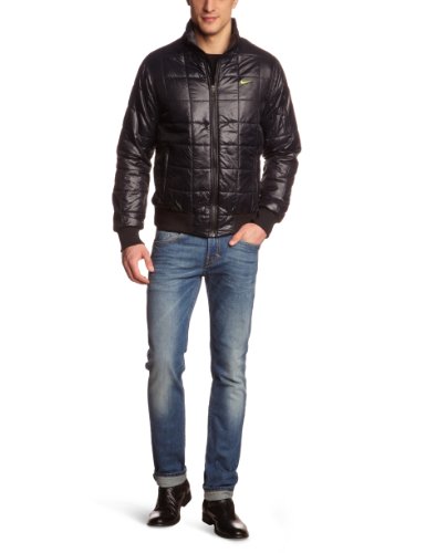 NIKE Box Quilt - Chaqueta de deporte para hombre, tamaño L, color negro