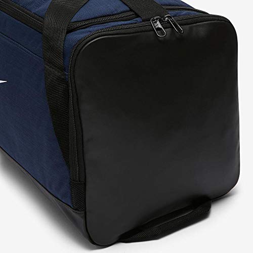 NIKE Brsla Duff Bolsa, Adultos Unisex, Azul (Navy) / Negro, S