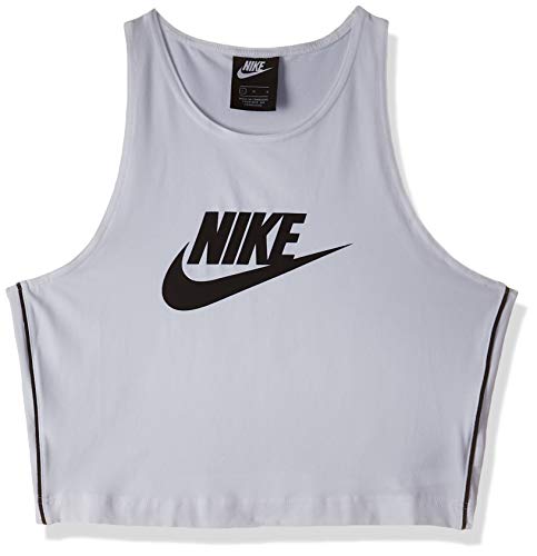 NIKE Camiseta Tirantes (Tank Top) Sportswear Heritage Blanco L (Large)