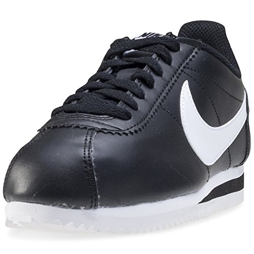 Nike Classic Cortez Leather, Zapatillas de Running para Mujer, Negro (Black/White/White 010), 36 EU