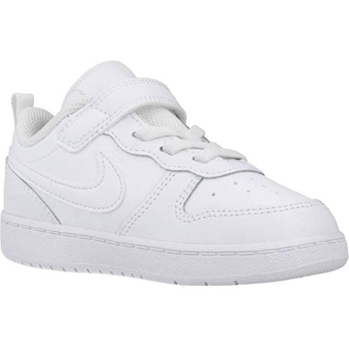 Nike Court Borough Low 2, Sneaker Baby-Boys, White/White-White, 27 EU