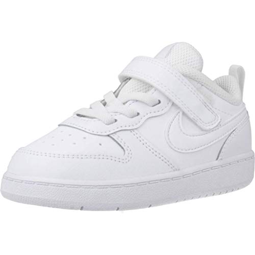 Nike Court Borough Low 2, Sneaker Baby-Boys, White/White-White, 27 EU