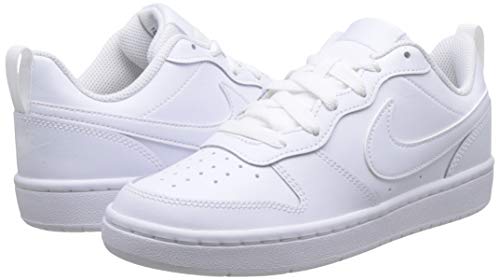 Nike Court Borough Low 2, Sneaker Boys, White White White, 35 EU