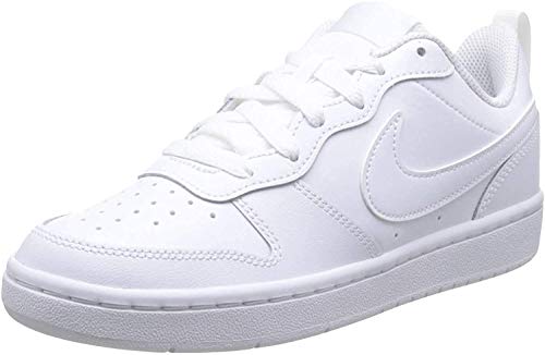 Nike Court Borough Low 2, Sneaker Boys, White White White, 35 EU