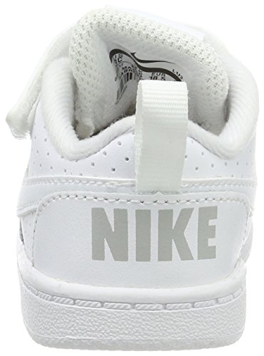 Nike Court Borough Low (TDV), Zapatillas de Gimnasia Unisex niños, Blanco (White/White 100), 19.5 EU