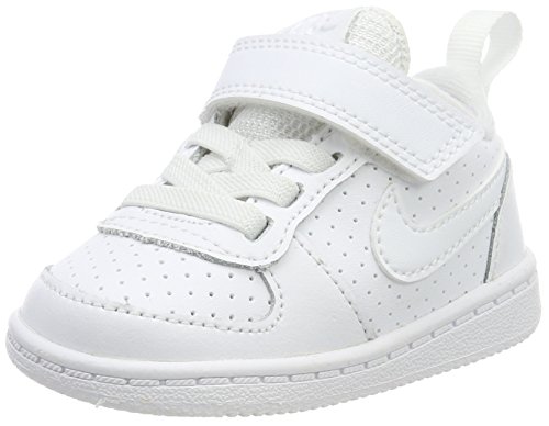 Nike Court Borough Low (TDV), Zapatillas de Gimnasia Unisex niños, Blanco (White/White 100), 19.5 EU