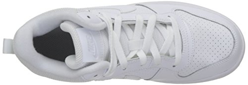 Nike Court Borough Mid (GS), Zapatillas de Baloncesto Unisex Adulto, Blanco (White/White-White 100), 37.5 EU