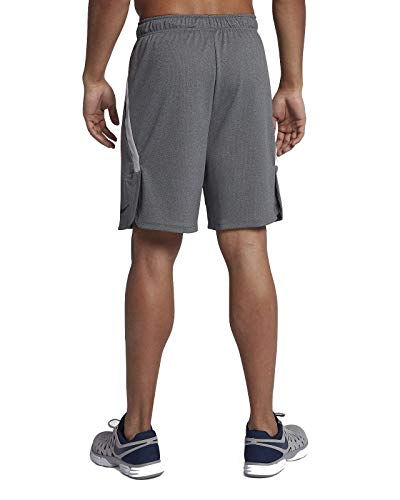 NIKE Dri - Fit Shorts Men Pantalón Corto de Entrenamiento, Hombre, Gris (Gunsmoke/Heather/Black), S