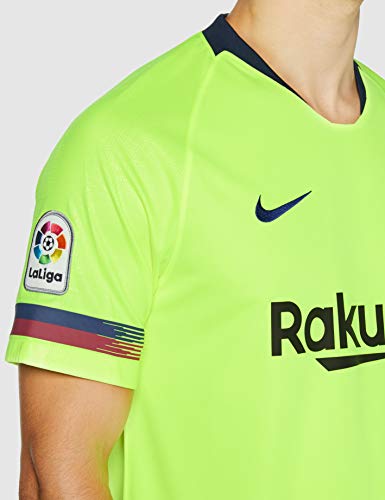 Nike FCB M Nk BRT Stad JSY SS AW Camiseta, Verde (Volt/Deep Royal Blue), L