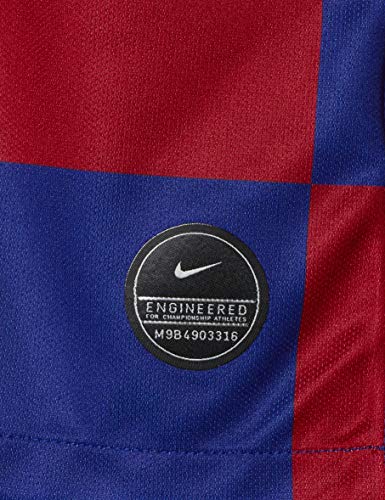 NIKE FCB M Nk BRT Stad JSY SS Hm Football T-Shirt, Hombre, Deep Royal Blue/(Varsity Maize) (Full Sponsor), XL