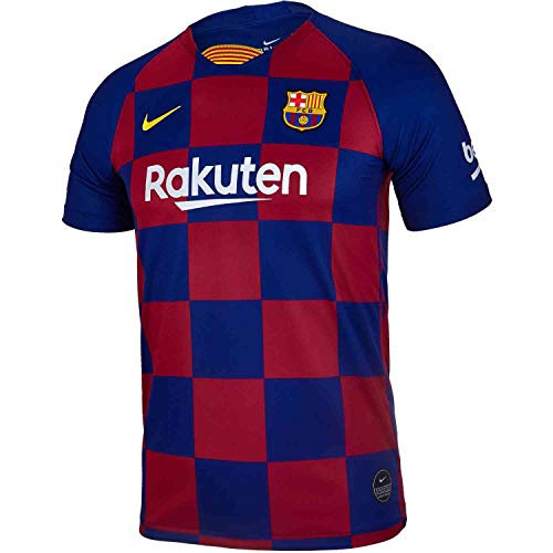 NIKE FCB Y Nk BRT Stad JSY SS Hm Camiseta, Unisex niños, Deep Royal Blue/Varsity Maize, L