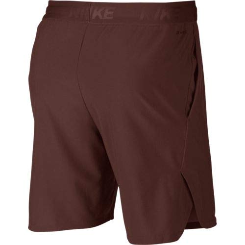 NIKE Flex Pantalón Corto, Hombre, Pueblo Brown/Black, L