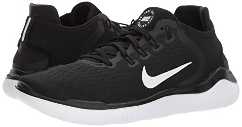 Nike Free Rn 2018, Zapatillas de Running para Mujer, Negro (Black/White 001), 38 EU