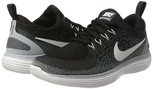 Nike Free RN Distance 2, Zapatillas de Running para Mujer, Multicolor (Black/White-Cool Grey-Dark Grey), 36 EU