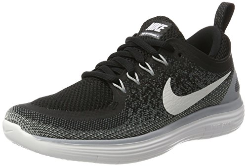 Nike Free RN Distance 2, Zapatillas de Running para Mujer, Multicolor (Black/White-Cool Grey-Dark Grey), 36 EU