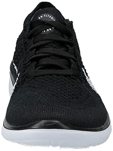 Nike Free RN Flyknit 2018, Zapatillas de Running para Mujer, Negro (Black/White 001), 37.5 EU