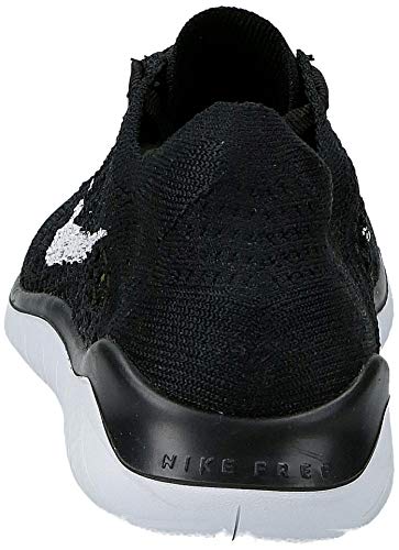 Nike Free RN Flyknit 2018, Zapatillas de Running para Mujer, Negro (Black/White 001), 37.5 EU
