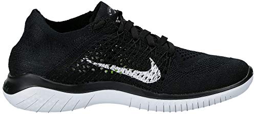 Nike Free RN Flyknit 2018, Zapatillas de Running para Mujer, Negro (Black/White 001), 37.5 EU