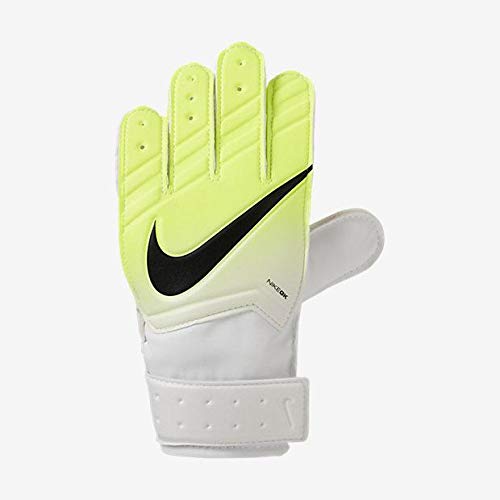 NIKE GK JR Match FA16 Guantes de Portero, Unisex niños, Blanco (White/Volt/Black), 4