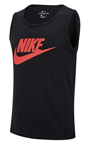 NIKE Icon Futura Tanktop Camiseta de Tirantes para Hombre, Azul, Blanco, Small