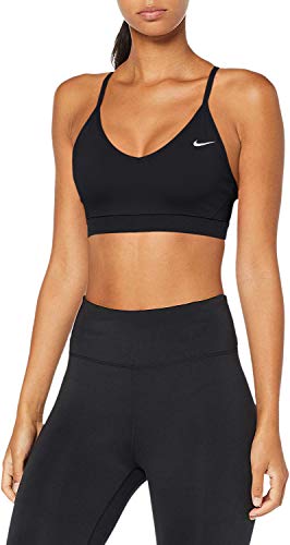 NIKE Indy Sujetador Deportivo, Mujer, Negro, L