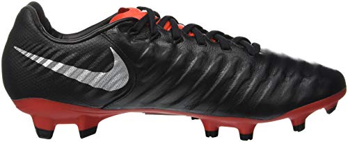 Nike Legend 7 Pro FG, Zapatillas de Fútbol Unisex Adulto, Negro (Black/Metallic Silver/Lt Crimson 006), 42.5 EU