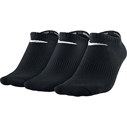 Nike Lightweight No-Show, Calcetines, Hombre, Negro, 42-46, Pack de 3