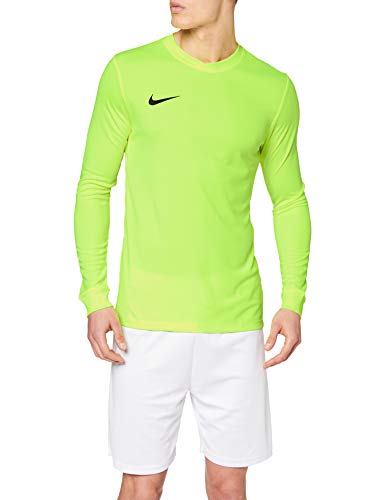 NIKE LS Park Vi JSY Camiseta de Manga Larga, Hombre, Verde (Volt/Black), L