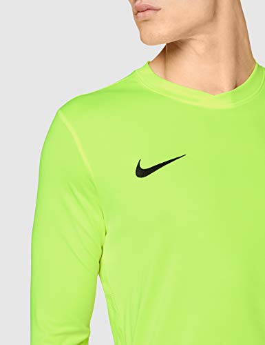 Nike LS Park Vi JSY Camiseta de manga larga, Hombre, Verde (Volt/Black), M
