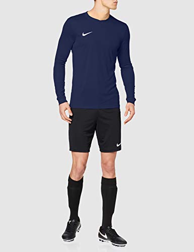 Nike LS Park Vi Jsy - Camiseta para hombre, color azul marino / blanco (midnight navy / white), talla S