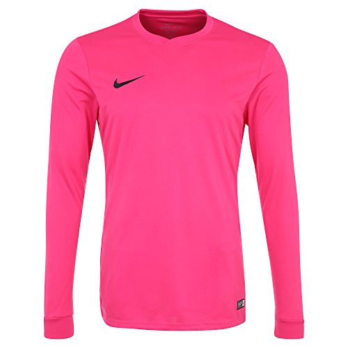 Nike LS Park Vi Jsy - Camiseta para hombre, color rosa / negro (vivid pink / black), talla M