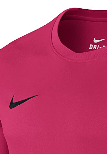 Nike LS Park Vi Jsy - Camiseta para hombre, color rosa / negro (vivid pink / black), talla S