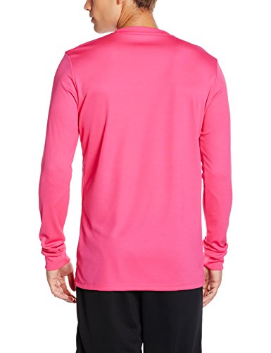 Nike LS Park Vi Jsy - Camiseta para hombre, color rosa / negro (vivid pink / black), talla S