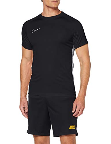 NIKE M NK Dry Acdmy Top SS Camiseta de Manga Corta, Hombre, Black/White/White, S