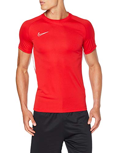 NIKE M NK Dry Acdmy Top SS Camiseta de Manga Corta, Hombre, Rojo (University Red/White/White), L