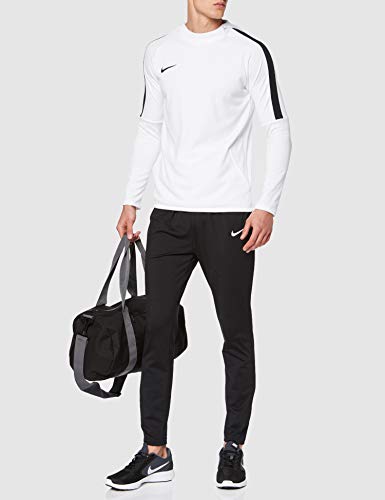 Nike M Nk Dry Acdmy18 Hoodie Po Sweatshirt, Hombre, Blanco (White/Black), S