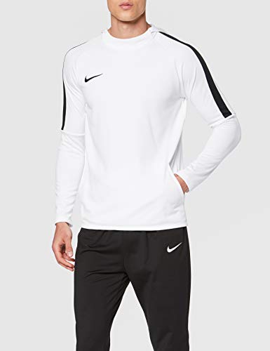 Nike M Nk Dry Acdmy18 Hoodie Po Sweatshirt, Hombre, Blanco (White/Black), S