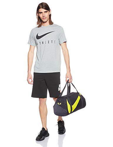 NIKE M Nk Dry tee Db Athlete Camiseta de Manga Corta, Hombre, dk Grey Heather/(Black), L