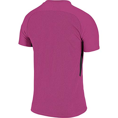 NIKE M NK Dry Tiempo Prem JSY SS T-Shirt, Hombre, Vivid Pink/Vivid Pink/Black/Black, L