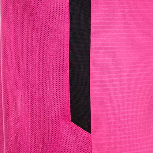 NIKE M NK Dry Tiempo Prem JSY SS T-Shirt, Hombre, Vivid Pink/Vivid Pink/Black/Black, L