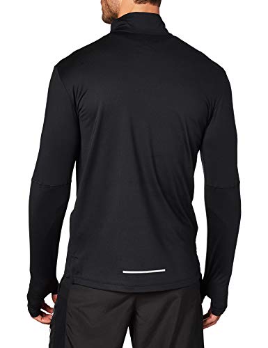 NIKE M Nk Elmnt Top Hz 3.0 Camiseta de Manga Larga, Hombre, Black/Reflective silv