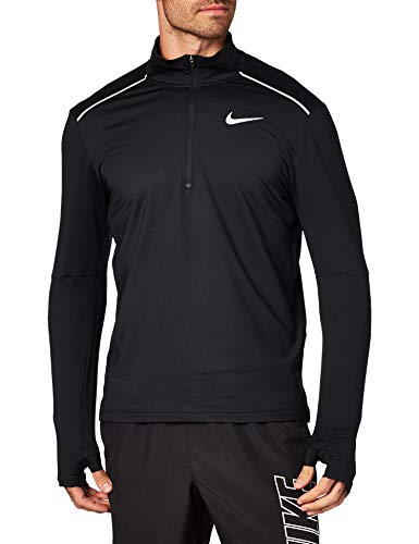 NIKE M Nk Elmnt Top Hz 3.0 Camiseta de Manga Larga, Hombre, Black/Reflective silv